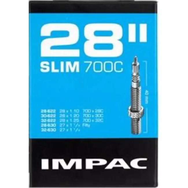 Impac Binnenband 28" - Slim profiel - Frans ventiel - Duurzaam butyl rubber - ETRTO 28/32-622/630