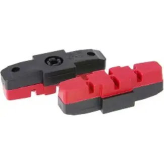 Saccon Remblokken - Hydraulische Velgremmen - Zwart/Rood - 50 mm - Per Paar