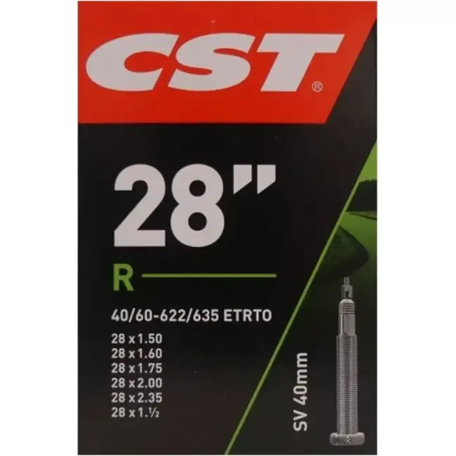 CST Binnenband 28 inch - ETRTO 40/60-622/630 - Frans ventiel 40mm - Duurzaam rubber