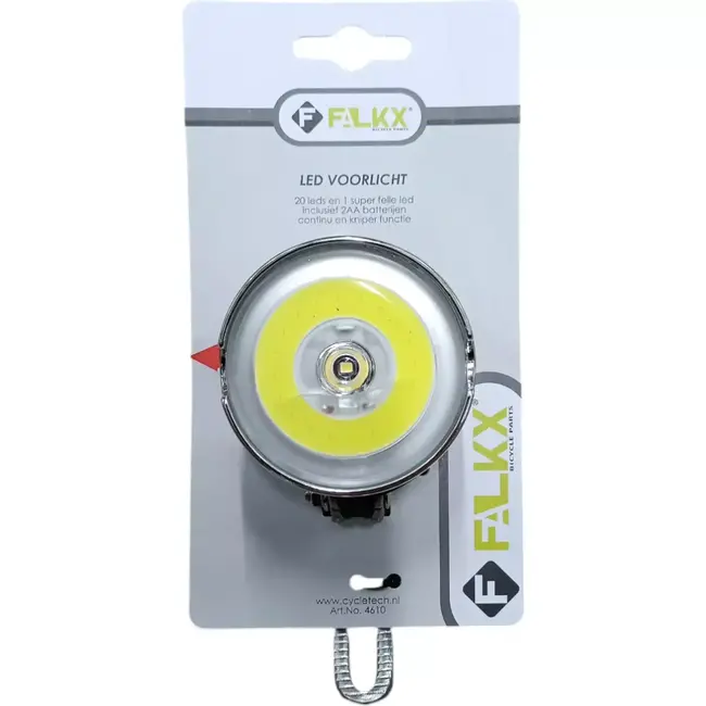 Falkx Koplamp met 20 LEDs en superheldere verlichting - Inclusief batterijen - Zwart