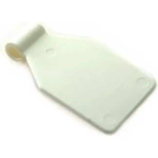 Hilkman Kunststof prijsschild wit - dubbel gesloten - voor slatwall haak