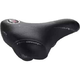 Selle Bassano Zadel - Unisex - 3 Zone Comfort Plus - Brede Zit - Zwart