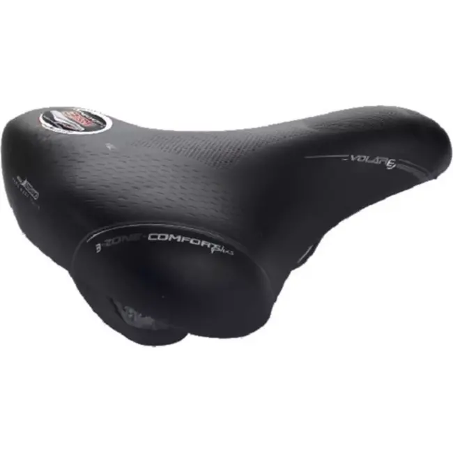 Selle Bassano Zadel - Unisex - 3 Zone Comfort Plus - Brede Zit - Zwart