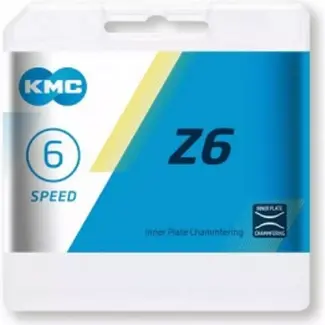 KMC 6-speed fietsketting - precieze schakeling - anti-drop ontwerp - 114 schakels - grijs