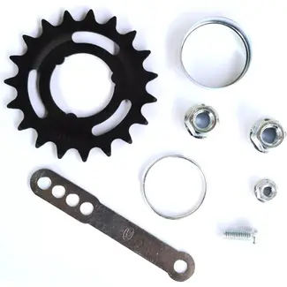 KT Tandwielset voor KT remnaaf - 19 tanden - Inclusief stofkap en spatveer