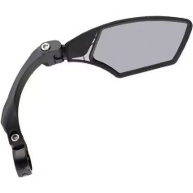 Mirage Lichtdimmende fietsspiegel - rechts - zwart - onbreekbaar glas - stuurklem 21-26 mm