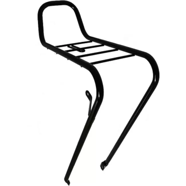 Steco Voordrager fiets - smal ontwerp - vaste lamphaak - zwart - 15 kg draagvermogen