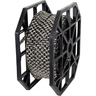 KMC Single-speed ketting - 50m rol - Bruin - Anti-drop ontwerp - Inclusief 40 verbindingsschakels