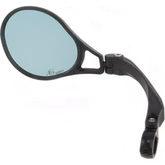 Mirage Spiegel voor hoge snelheden - lichtdimmend glas - verstelbaar en inklapbaar - zwart - 85x105mm