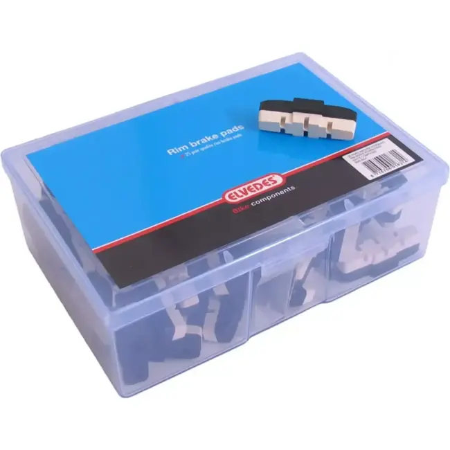 Elvedes Witte remblokken - Geen residu - 25 paar - Geschikt voor Magura - Duurzaam en krachtig