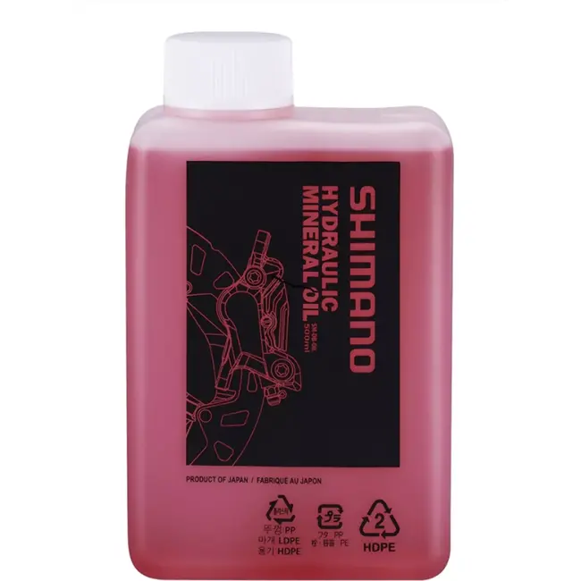 Shimano Hydraulische minerale olie voor schijfremmen - 1000 ml - Transparant/Roze