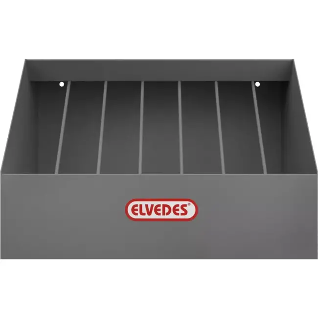 Elvedes Display voor binnen/buitenkabels - 7 werkplaatsdozen - zilver - zonder inhoud
