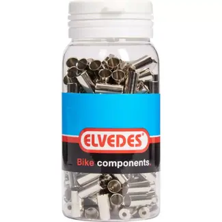 Elvedes CNC messing kabeleinddopjes - 5mm - 200 stuks - Duurzaam en corrosiebestendig