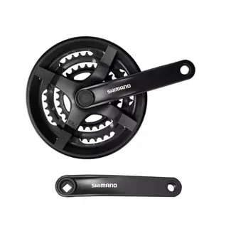 Shimano Crankstel 6/7/8-speed - 48/38/28T - 170mm - Universeel - Betrouwbare Schakeling