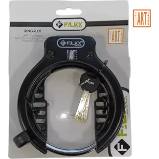 Falkx Robuust ringslot - zwart - ART2 gecertificeerd - 72mm - geschikt voor insteekkettingen