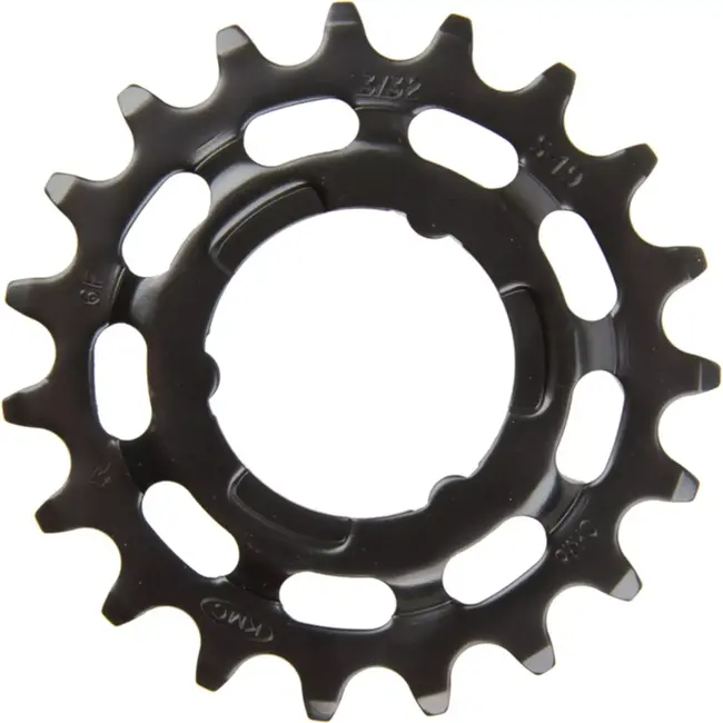 KMC Tandwiel 19T - Gehard Chromoly Staal - Zwart - Voor Shimano Versnellingsnaven