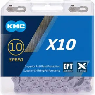 KMC 10-speed fietsketting - anti-roest - zilver - duurzaam - 114 schakels