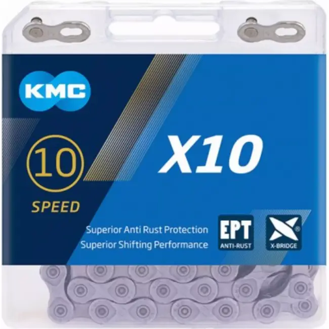 KMC 10-speed fietsketting - anti-roest - zilver - duurzaam - 114 schakels