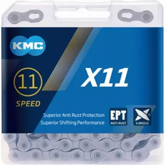 KMC 11-speed ketting - anti-roest - EcoProTeQ - 118 schakels - donker zilver