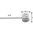 Elvedes Roestvrijstalen remkabel - 2m - 1,5mm - Ton nippel 7x6mm
