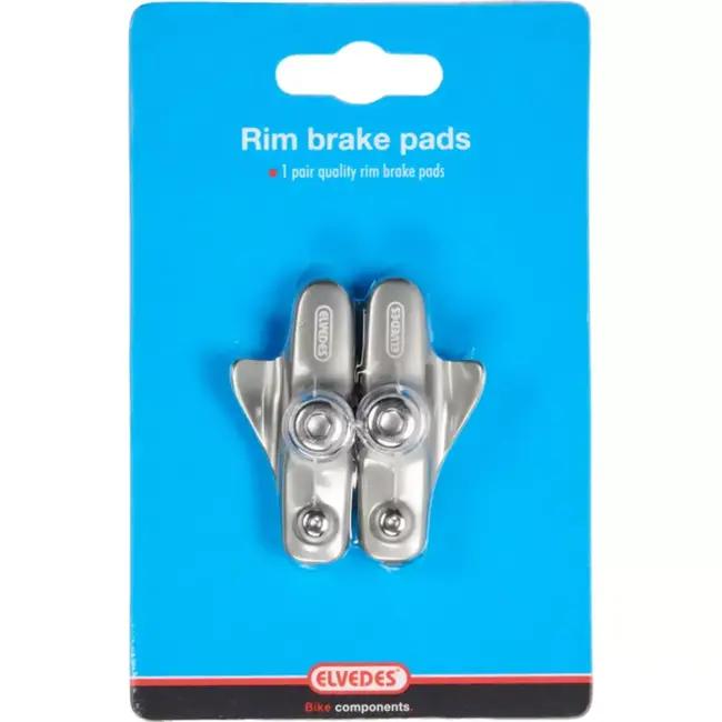 Elvedes Race remblokken 55mm - aluminium cartridge - geschikt voor Shimano velgremmen - per paar