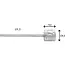 Elvedes Binnenkabel schakel - RVS - 2250mm - 1x19 draads - N-nippel 4x4mm