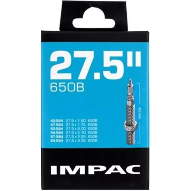 Impac Binnenband 27.5" - ETRTO 40/60-584 - Sclaverandventiel 40mm - Geschikt voor 27.5x1.50 tot 27.5x2.35
