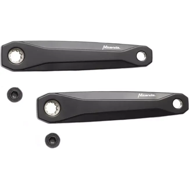 Miranda Crankset voor e-bikes - 170mm - offset 28mm - zwart - geschikt voor Bosch Gen3