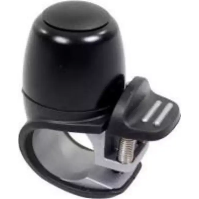 Widek Compacte fietsbel - modern design - zwart - aluminium - geïntegreerde beugel