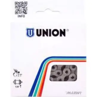 Union Ketting - 1/2 x 3/32 - 112 schakels - Zwart - Duurzaam - Voor naafversnelling