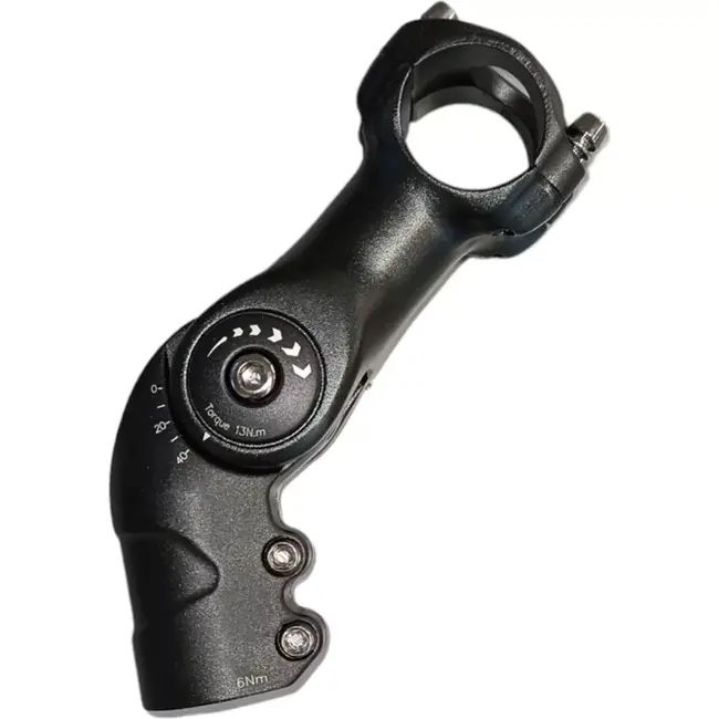 Promax Verstelbare A-head stuurpen - 80mm - Zwart - 25.4mm klem - 28.6mm vork - Flexibele hoekinstelling