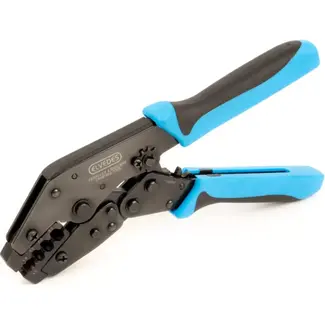 Elvedes Krimptang - Montage buitenkabel hoedjes - Anti-rafeldopjes - 22.5 cm - Blauw/Zwart
