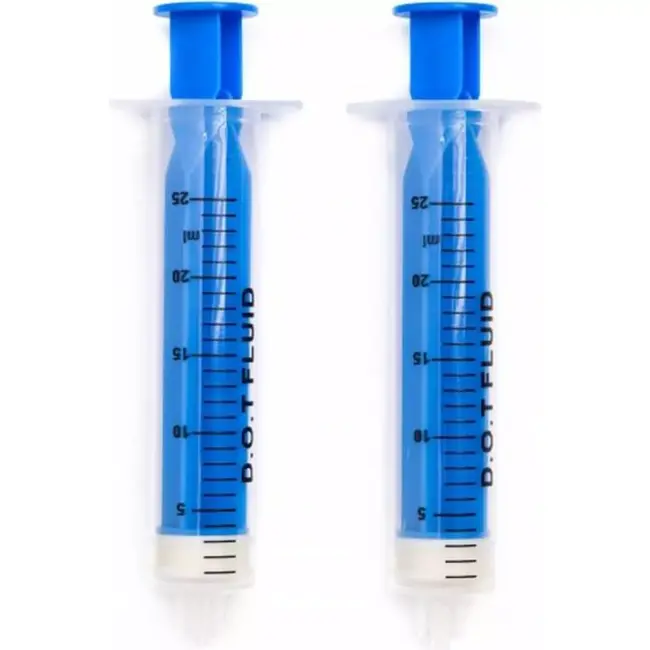 Elvedes Ontluchtingsspuiten voor DOT olie - Transparant - Voor hydraulische remsystemen