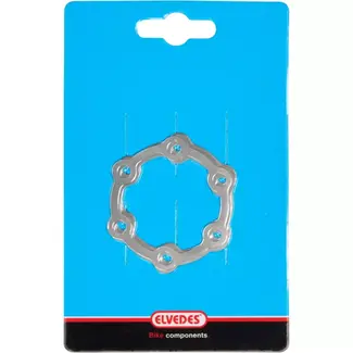 Elvedes Remschijf shims - 0.1mm - Set van 8 - Voor fietsremmen - Compatibel met centerlock hubs
