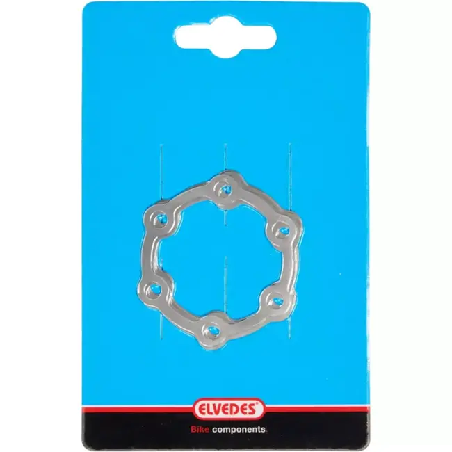 Elvedes Remschijf shims - 0.1mm - Set van 8 - Voor fietsremmen - Compatibel met centerlock hubs