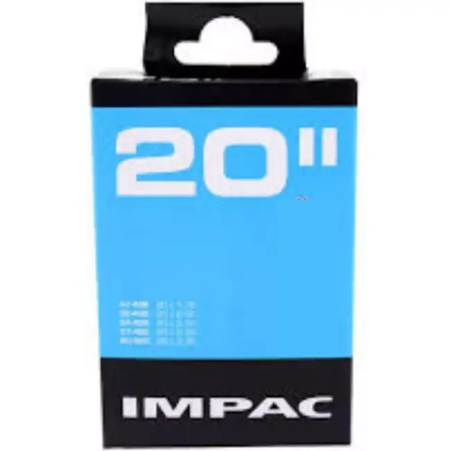 Impac Binnenband 20x1.75 - Schrader ventiel - Duurzaam rubber - Geschikt voor BMX en kinderfietsen