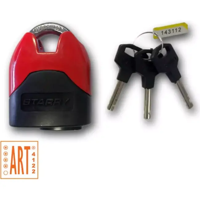 Citycat Hangslot met ART 4 Keurmerk - Inclusief 3 Sleutels - Veiligheid voor Fietsen en Motoren