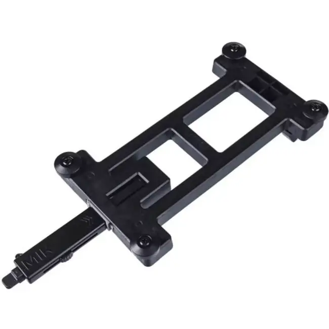 Basil Afsluitbare adapterplaat voor fietsaccessoires - zwart - 15x9x1 cm