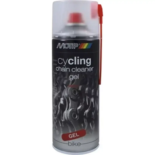 Motip Krachtige kettingreiniger gel - 400ml - voor fietsen - met 360° ventiel - verwijdert vet en olie efficiënt