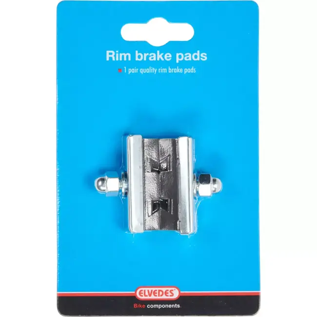 Elvedes Caliper velgremblokjes - X-groove ontwerp - Verbeterde remprestaties - 40 mm - Wit - Per paar