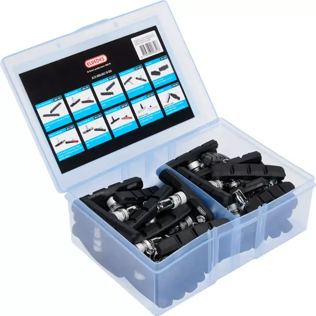 Elvedes V-brake velgremblokjes - Symmetrisch - 70mm - Werkplaatsverpakking - 25 paar