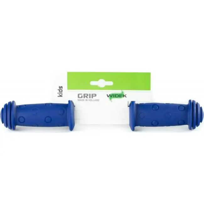 Widek Kinderfiets handvatten - extra breed - hondenpootjes - blauw - 100 mm - set van 2