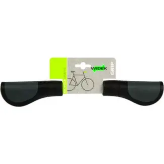 Widek Comfortabele stadsfiets handvatten - zwart/grijs - 120 mm - verstelbaar voor Nexus versnelling