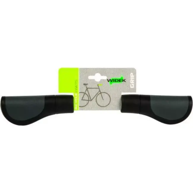 Widek Comfortabele stadsfiets handvatten - zwart/grijs - 120 mm - verstelbaar voor Nexus versnelling