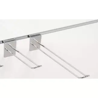 Hilkman Dubbele slatwall haak - 20 cm - 4 mm - Metaal - Duurzaam en veelzijdig