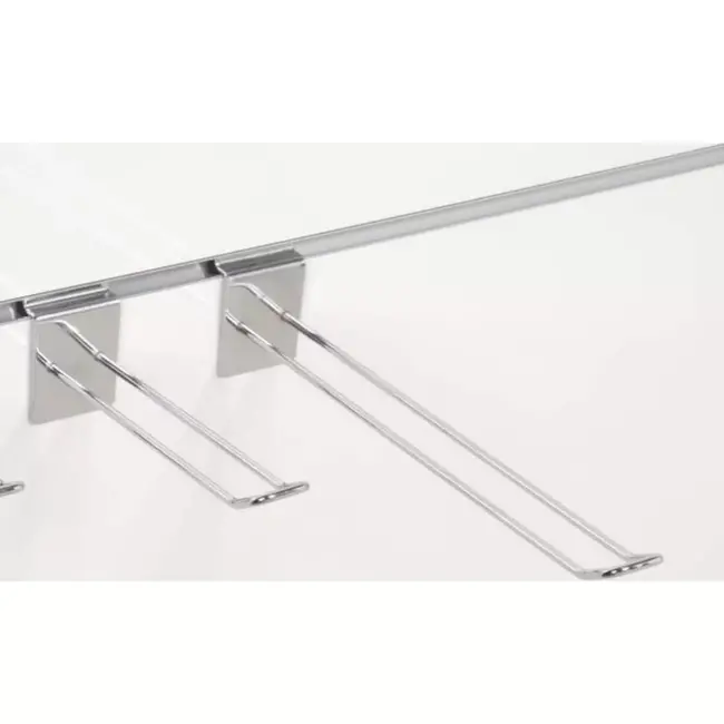 Hilkman Dubbele slatwall haak - 20 cm - 4 mm - Metaal - Duurzaam en veelzijdig