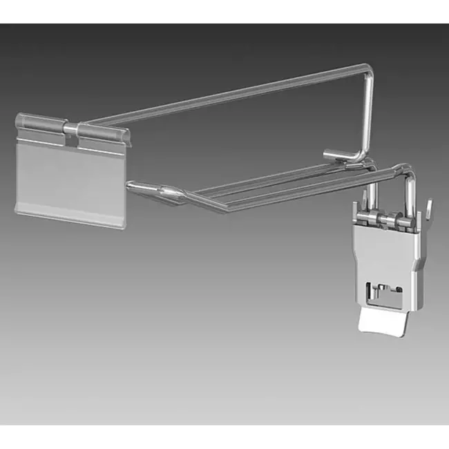 Hilkman Dubbel gesloten klaphaak - 30 cm - 4 mm diameter - stevige bevestiging