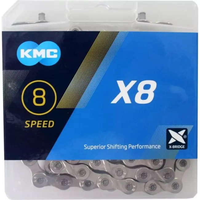KMC Zilveren fietsketting - 6/7/8-speed - 114 schakels - Anti-roest - MTB & Race