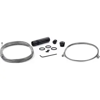 Elvedes Universele kabelsplitter - RVS - zwart/zilver - 6,5 cm - voor remmen en lock-out bediening