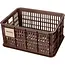 Basil Compacte fietskrat - Gerecycled kunststof - 17,5L - Bruin - Voor diverse bevestigingssystemen
